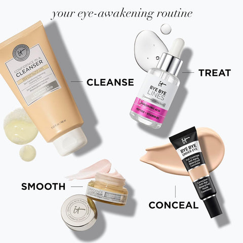 IT Cosmetics Confidence in an Eye Cream, anti Aging Eye Cream for Dark Circles, Crow'S Feet, Lack of Firmness & Dryness, 48HR Hydration with 2% Super Peptide Concentrate, for Day + Night