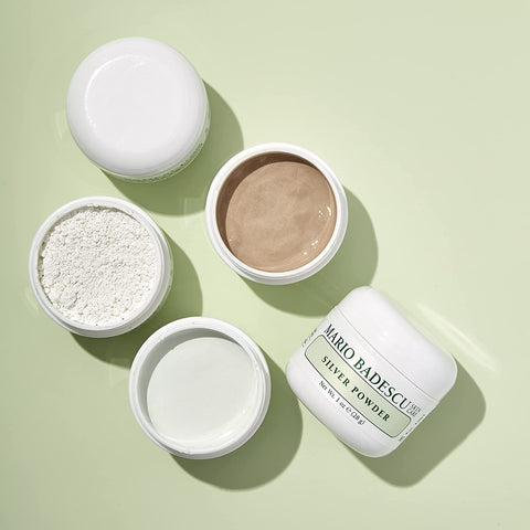 Mario Badescu Silver Powder Pore Minimizer, Skin Care Facial Pore Cleansing Mask with Kaolin Clay & Zinc Oxide