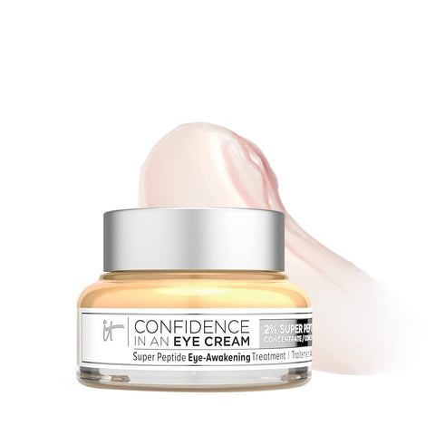 IT Cosmetics Confidence in an Eye Cream, anti Aging Eye Cream for Dark Circles, Crow'S Feet, Lack of Firmness & Dryness, 48HR Hydration with 2% Super Peptide Concentrate, for Day + Night