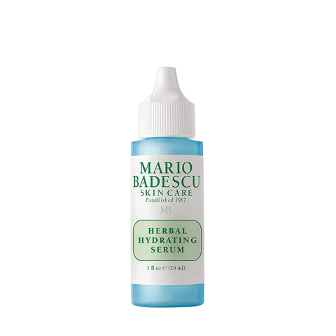 Mario Badescu Herbal Hydrating Serum for All Skin Types |Oil Free Serum That Leaves Skin Supple |Formulated with Ceramides & Gingko Extract| 1 FL OZ