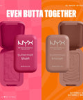 NYX PROFESSIONAL MAKEUP Buttermelt Powder Blush, Fade and Transfer-Resistant Blush, up to 12HR Make up Wear, Vegan Formula - Butta with Time