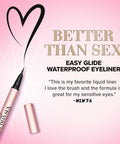 Too Faced Better than Sex Easy Glide Waterproof Liquid Eyeliner, 0.02 Fl Oz.