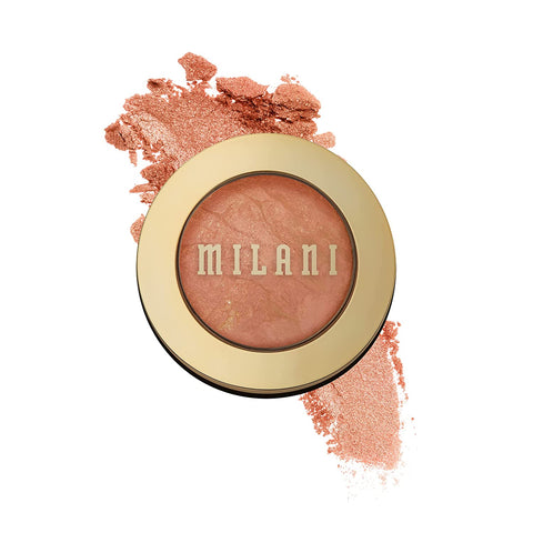 Milani Baked Blush - Corallina (0.12 Ounce) Cruelty-Free Powder Blush - Shape, Contour & Highlight Face for a Shimmery or Matte Finish