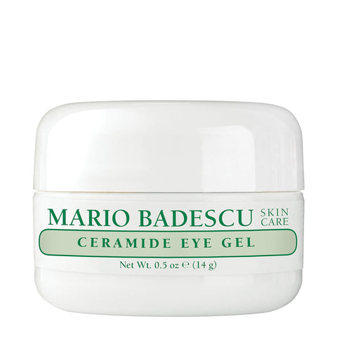 Mario Badescu Ceramide Eye Gel for All Skin Types | Oil Free Eye Gel That Tightens and Smoothes | Formulated with Ceramides & Glycerin, 0.5 Ounce