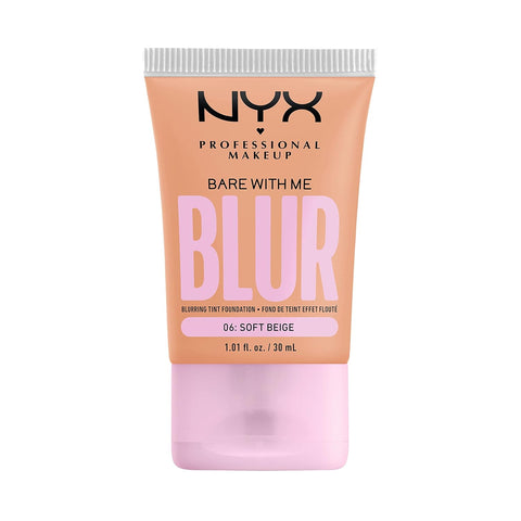 NYX PROFESSIONAL MAKEUP Bare with Me Blur Skin Tint Foundation Make up with Matcha, Glycerin & Niacinamide - Light Neutral