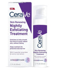 Cerave Skin Renewing Nightly Exfoliating Treatment | anti Aging Face Serum with Glycolic Acid, Lactic Acid, and Ceramides| Dark Spot Corrector for Face | 1.7 Oz