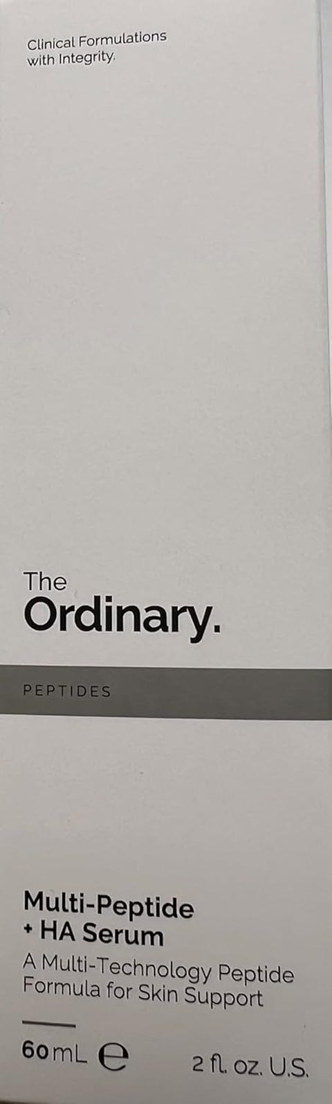 The Ordinary Multi-Peptide + HA Serum - 2 Fl Oz / 60 Ml - JUMBO SIZE