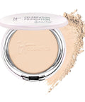 IT Cosmetics Celebration Foundation Illumination - Full-Coverage, Anti-Aging Powder Foundation - Blurs Pores, Wrinkles & Imperfections - 0.3 Oz