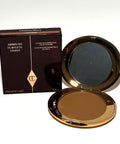 Charlotte Tilbury Mini Airbrush Flawless Finish Setting Pressed Compact Makeup Face Powder for Women - 2 Medium