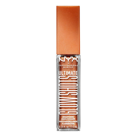 NYX PROFESSIONAL MAKEUP Ultimate Glow Shots, Liquid Eyeshadow, Long-Lasting Shimmer Eye Shadow with Vitamin C - Wow Cacao