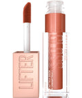 Maybelline Lifter Gloss, Hydrating Lip Gloss with Hyaluronic Acid, Ice, Pink Neutral, 0.18 Ounce