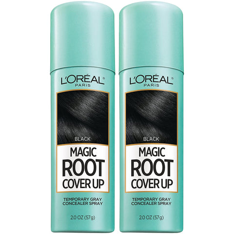 Hair Color Root Cover up Temporary Gray Concealer Spray Light Brown (Pack of 2) (Packaging May Vary)