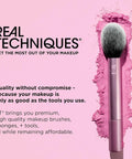 Real Techniques 4 Piece Face Base Makeup Brush Set, for Concealer, Foundation, Contour, & Setting Powder, Makeup Brushes for Blending & Buffing, & Sculpting, Travel Friendly, Gift Set, Cruelty-Free