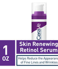 Cerave anti Aging Retinol Serum | Cream Serum for Smoothing Fine Lines and Skin Brightening | with Retinol, Hyaluronic Acid, Niacinamide, and Ceramides | 1 Ounce