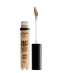 NYX PROFESSIONAL MAKEUP Can'T Stop Won'T Stop Contour Concealer, 24H Full Coverage Matte Finish - Natural