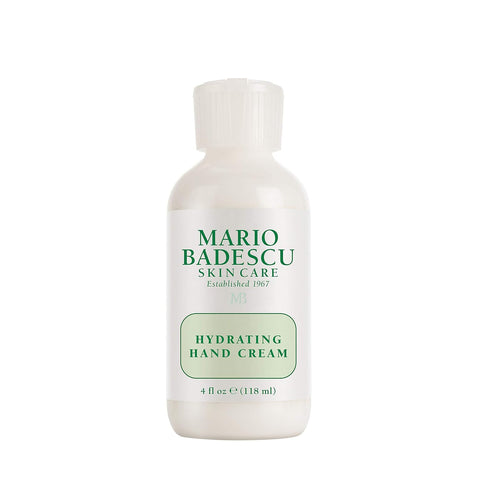 Mario Badescu Hydrating Hand Cream for Dry Cracked Hands - Hand Care Infused with Revitalizing Peppermint - Absorbs Quickly, Non-Greasy and Delivers Lightweight Hydration, 4 Fl Oz