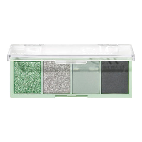 Mini Melt Eyeshadow, Pigment-Packed, Eyeshadow Quad Featuring a Mix of Matte & Shimmer Shades, On-The-Go Size, Vegan & Cruelty-Free, Mint to Be