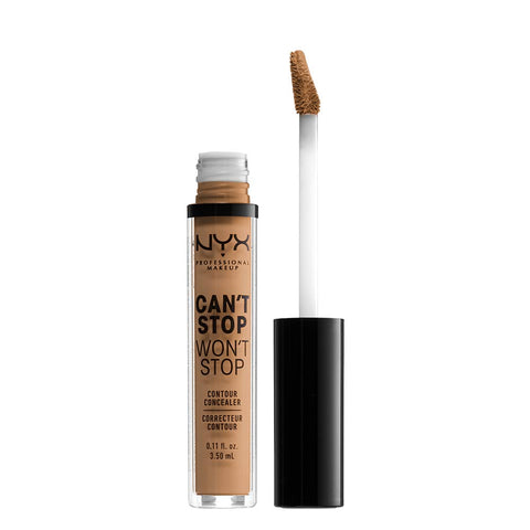 NYX PROFESSIONAL MAKEUP Can'T Stop Won'T Stop Contour Concealer, 24H Full Coverage Matte Finish - Natural