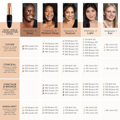 Lancôme Teint Idole Ultra Wear Foundation Stick - Full Coverage Foundation & Natural Matte Finish - up to 24H Wear