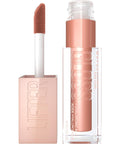 Maybelline Lifter Gloss, Hydrating Lip Gloss with Hyaluronic Acid, Ice, Pink Neutral, 0.18 Ounce