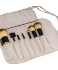 SHANY Bamboo Makeup Brush Set - Vegan Professional Makeup Brushes with Premium Synthetic Hair & Cotton Pouch for Easy Brush Storage - 7Pc