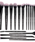 Makeup Brushes, 18 Pcs Professional Premium Synthetic Make up Brushes, Foundation Powder Concealers Eye Shadows Makeup Brush Set (Champagne Gold)