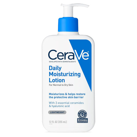 Cerave Daily Moisturizing Lotion for Dry Skin | Body Lotion & Face Moisturizer with Hyaluronic Acid and Ceramides | Daily Moisturizer | Fragrance Free | Oil-Free | 19 Ounce