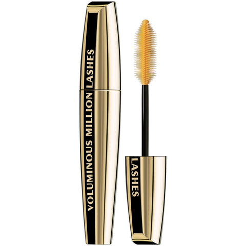 L’Oreal Paris Makeup Voluminous Million Lashes Mascara, Volumizing Collagen Infused Eye Makeup, Amplifying Mascara Brush, Washable, Black Brown, 0.3 Fl Oz., 1 Count