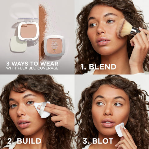 True Match Super Blendable Oil Free Foundation Powder, W2 Light, 0.33 Oz, Packaging May Vary