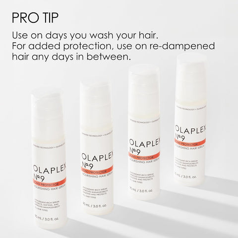 Olaplex No. 9 Bond Protector Nourishing Hair Serum, Heat Protectant, Softens & Weightlessly Nourishes, Reduces Tangle & Static, for All Hair Types, 3.0 Fl Oz