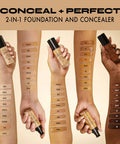 Milani Conceal + Perfect 2-In-1 Foundation + Concealer - Creamy Vanilla (1 Fl. Oz.) Cruelty-Free Liquid Foundation - Cover Under-Eye Circles, Blemishes & Skin Discoloration for a Flawless Complexion