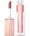 Maybelline Lifter Gloss, Hydrating Lip Gloss with Hyaluronic Acid, Ice, Pink Neutral, 0.18 Ounce