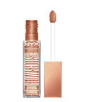 NYX PROFESSIONAL MAKEUP Ultimate Glow Shots, Liquid Eyeshadow, Long-Lasting Shimmer Eye Shadow with Vitamin C - Wow Cacao