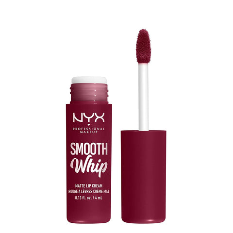 NYX PROFESSIONAL MAKEUP Smooth Whip Matte Lip Cream, Long Lasting, Moisturizing, Vegan Liquid Lipstick - Chocolate Mousse (Deep Red Brown)