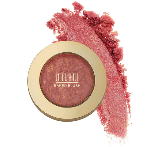 Milani Baked Blush - Corallina (0.12 Ounce) Cruelty-Free Powder Blush - Shape, Contour & Highlight Face for a Shimmery or Matte Finish