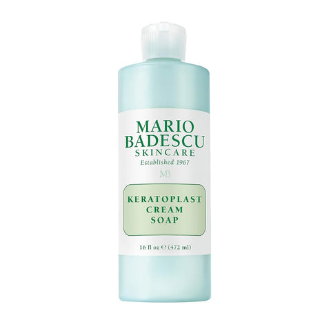 Mario Badescu Keratoplast Cream Soap with Glycerin - Gentle, Oil-Free and Non-Drying Exfoliating Face Wash for Women and Men - Creamy BHA Exfoliant Facial Cleanser and Makeup Remover