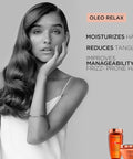 Kerastase Discipline Oleo-Relax Advanced Hair Oil | Anti-Frizz Daily Conditioning & Calming Treatment | Moisturizes Dry and Damaged Hair | with Coconut Oil | for Voluminous & Unruly Hair | 3.4 Fl Oz