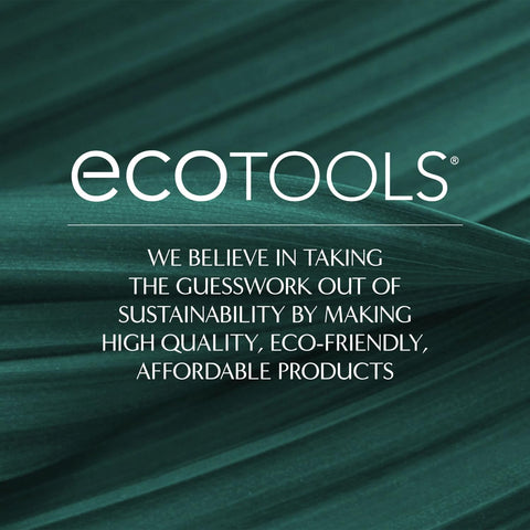 Ecotools Start the Day Beautifully 6 Piece Makeup Brush Set, Makeup Brushes for Eyeshadow, Blush, Concealer, & Foundation Application, Eco-Friendly, Gift Set, Synthetic Hair, Vegan & Cruelty-Free