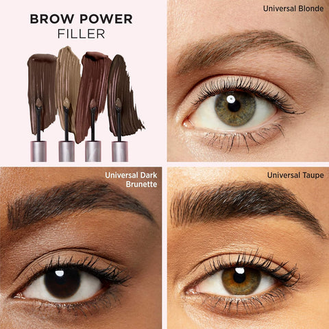 IT Cosmetics Brow Power Filler - Volumizing Tinted Fiber Brow Gel - Instantly Fills, Shapes & Sets Your Brows - Waterproof Formula Lasts up to 16 Hours - 0.14 Fl Oz