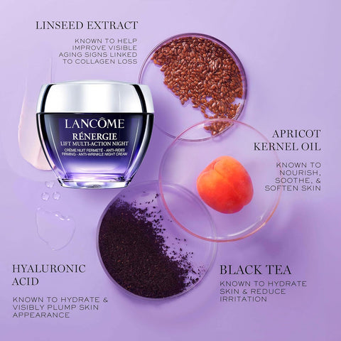 Lancôme​ Rénergie Multi-Action Night Cream - for Lifting & Firming - with Hyaluronic Acid