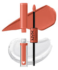 NYX PROFESSIONAL MAKEUP Shine Loud, Long-Lasting Liquid Lipstick with Clear Lip Gloss - Make It Work (Cool-Toned Plum)