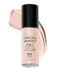 Milani Conceal + Perfect 2-In-1 Foundation + Concealer - Creamy Vanilla (1 Fl. Oz.) Cruelty-Free Liquid Foundation - Cover Under-Eye Circles, Blemishes & Skin Discoloration for a Flawless Complexion