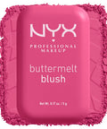 NYX PROFESSIONAL MAKEUP Buttermelt Powder Blush, Fade and Transfer-Resistant Blush, up to 12HR Make up Wear, Vegan Formula - Butta with Time