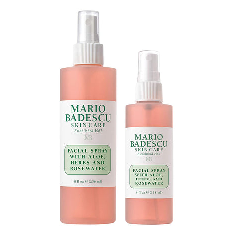 Mario Badescu Facial Spray with Aloe, Herbs and Rose Water for All Skin Types, Face Mist That Hydrates, Rejuvenates & Clarifies