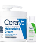 Cerave Moisturizing Cream | Body and Face Moisturizer for Dry Skin | Body Cream with Hyaluronic Acid and Ceramides | Daily Moisturizer | Oil-Free | Fragrance Free | Non-Comedogenic | 19 Ounce