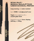 Milani Stay Put Brow Sculpting Mechanical Pencil - Medium Brown (0.01 Ounce) Cruelty-Free Long-Lasting Eyebrow Pencil That Defines and Shapes Brows