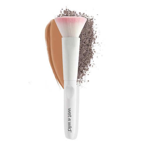 Wet N Wild Full Coverage Foundation Brush, Packed Bristles for All Formulas, Comfort Grip, Cruelty-Free & Vegan