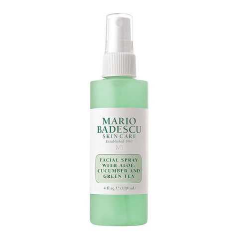 Mario Badescu Facial Spray with Aloe, Cucumber and Green Tea for All Skin Types, Face Mist That Hydrates & Invigorates