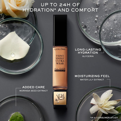 Lancôme Teint Idole Ultra Wear All over Full Coverage Concealer - Natural Matte Finish & Lightweight under Eye Concealer - up to 24H Wear