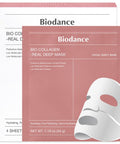 BIODANCE Bio-Collagen Real Deep Mask, Hydrating Overnight Hydrogel Mask, Pore Minimizing, Elasticity Improvement, 34G X4Ea